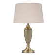 Bailey Large Sage Green Table Lamp with Natural Shade