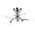 Endon Havana Semi Flush Ceiling Light - Chrome - Acid Glass - 6 Light