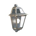 Searchlight New Orleans Outdoor Wall Light - Black & Gold - Clear Glass