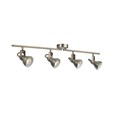 Searchlight Focus Industrial Ceiling 4 Spotlight Bar - Antique Brass