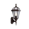 Searchlight Capri - Outdoor Wall Uplight - Rustic Brown - Ip44