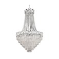 Searchlight Louis Philipe Crystal 6 Light Tiered Chandelier - Crystal & Chrome