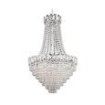 Searchlight Louis Philipe Crystal 11 Light Tiered Chandelier - Crystal & Chrome
