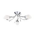 Searchlight Gardenia Ceiling 3 Light - Chrome - Crystal - Opal Glass
