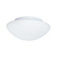 Searchlight Bathroom Flush Ceiling Light - White - Opal Glass - IP44