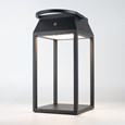 Patilo Solar/USB Rechargeable Outdoor Lantern - Black