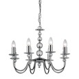 Endon Parkstone Pendant Light Fitting - Chrome & Glass - 8 Light