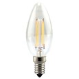 4W SES/Small Edison Screw Candle Shape Clear Filament LED Light Bulb - Cool