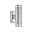 Searchlight Outdoor & Porch Cylinder Wall Up & Downlight - Stainless Steel