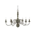 Searchlight Greythorne Vintage Ceiling 8 Light - Textured Grey Finish