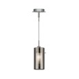 Searchlight Duo 2 Pendant - Smokey Outer/Frosted Inner Glass Shades