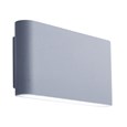 Searchlight Led Outdoor Wall Light - Sleek Angular - Grey - Frosted Diffuser