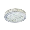 Searchlight Vesta Flush Ceiling Light - Led - Chrome - Clear Crystal Buttons