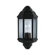 Searchlight Outdoor & Porch Wall Light-  Black Aluminium - Flush