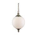 Searchlight Atom Ceiling Pendant Light - Opal Glass Ball Shade