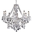 Endon Clarence Elegant Chandelier - Acrylic & Chrome - 8 Light