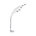 Searchlight Giraffe Modern 5 Light Multi Floor Lamp - Chrome With Marble Base