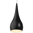 Modern Black Teardrop Pendant Ceiling Light - Adjustable Cable