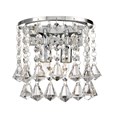 Searchlight Dorchester Wall Light - Chrome - Diamond Crystal Drops