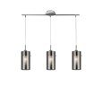 Searchlight Duo 2 - 3 Light Ceiling Pendant With Smokey/Frosted Glass Shades