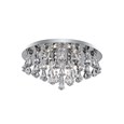Searchlight Hanna Pyramid Drop 8 Light Fitting - Chrome - Diamond Shape Crystals