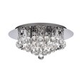 Searchlight Hanna 4 Light Round Fitting - Chrome - Round Crystals