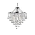 Searchlight Dorchester 5 Light Chandelier - Chrome - Diamond Crystal Drops