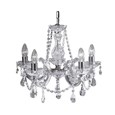 Searchlight Marie Therese 5 Light Chandelier - Crystal - Chrome