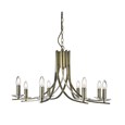 Searchlight Ascona - 8 Light Ceiling Pendant - Antique Brass - Glass Sconces