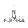 Searchlight Ascona - 8 Light Ceiling Pendant - Chrome - Glass Sconces