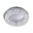 Searchlight Vesta Flush Ceiling Light - Led - Chrome - Clear Crystal Buttons