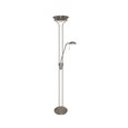 Searchlight Mother & Child Floor Lamp - Satin Silver - Double Dimmer