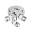 Searchlight Bubbles Effect Led - 3 Light Spot Ceiling - Chrome & Acrylic Shade