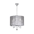 Searchlight Venetian Ceiling 5 Light- Chrome - Silver Shade Chain Links & Glass
