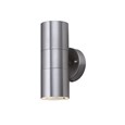 Searchlight Outdoor & Porch Wall Light - Stainless Steel 2 Light Tube