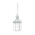 Searchlight Domed Lantern Single Candle Pendant - Chrome - Bevelled Glass