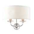 Endon Nixon Wall Light - 2 Light - Silk Shade