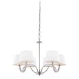 Endon Macy Ceiling Pendant - Chrome & White - 6 Light