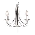 Searchlight Maypole Double Wall Light - Satin Silver