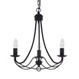 Searchlight Maypole 3 Light Ceiling Fitting - Matt Black - Multi Arm