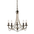 Searchlight Maypole  5  Light Ceiling Fitting - Antique Brass