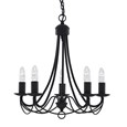 Searchlight Maypole 5 Light Ceiling Fitting - Matt Black