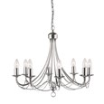 Searchlight Maypole 8 Light Ceiling Fitting - Satin Silver