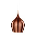 Searchlight Vibrant Bell Shaped Pendant Light - Copper - Large