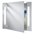 Searchlight Bathroom Mirror Cabinet - Shaver Socket - Pull Cord - Ip44