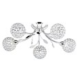 Searchlight Bellis Ii 5 Semi-Flush Ceiling 5 Light - Chrome