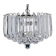 Searchlight Sigma Ceiling 4 Light Pendant - Chrome - Clear Crystal Balls
