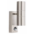Searchlight Outdoor & Porch Up & Down Wall Light - Steel - Motion Sensor