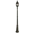 Searchlight Bel Aire Traditional Outdoor Post Light - Black - Clear Glass -220Cm