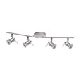 Searchlight Aries Ip44 4 Light Spotlight Bar - Chrome & Satin Silver